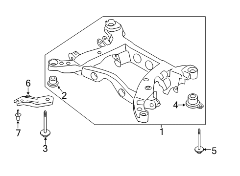 2022 Lincoln Corsair Suspension Mounting - Rear Diagram