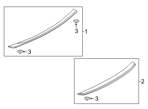 2023 Ford Mustang Rear Spoiler Diagram