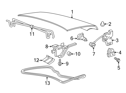 2007 Mercury Grand Marquis Trunk Diagram