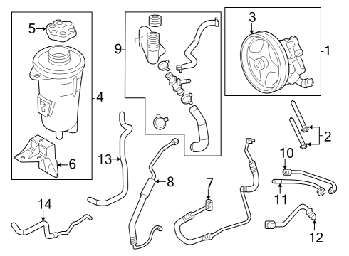 2019 Ford E-350 Super Duty Tube Assembly Diagram for 5C2Z-3A713-LA