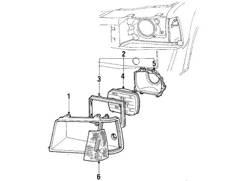 1985 Ford Escort Headlamps Diagram