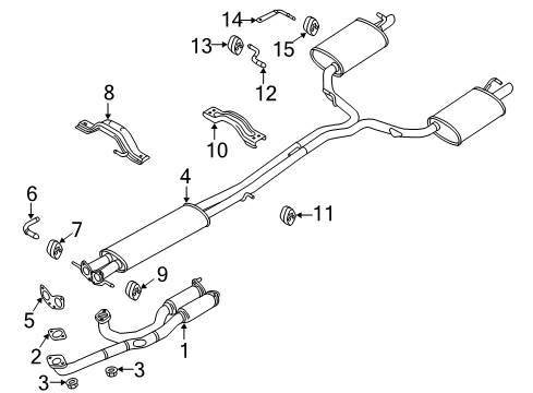 2013 Ford Police Interceptor Utility Exhaust Components Diagram