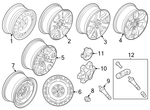 2022 Ford Bronco Wheels Diagram