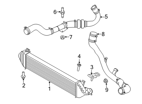 2015 Ford Transit Connect Connection - Air Inlet Diagram for CV6Z-6C640-M