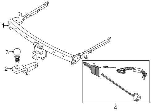 2018 Lincoln MKC Trailer Towing Diagram for FJ7Z-19D520-A