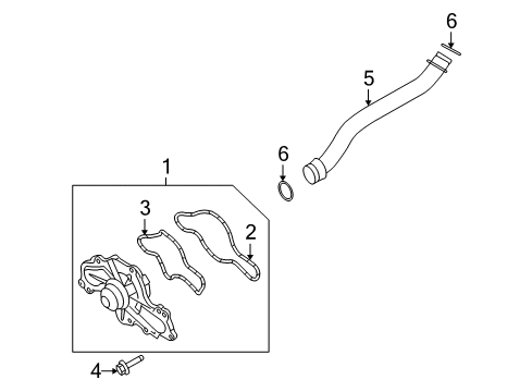 2008 Ford Taurus X Water Pump Diagram