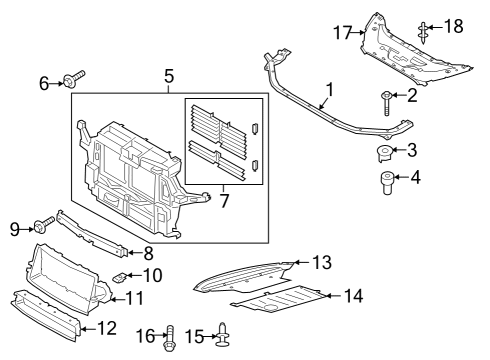 2021 Lincoln Aviator SHIELD - ENGINE COMPARTMENT SP Diagram for L1MZ-6P013-A