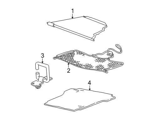 2001 Ford Explorer Interior Trim - Rear Body Diagram