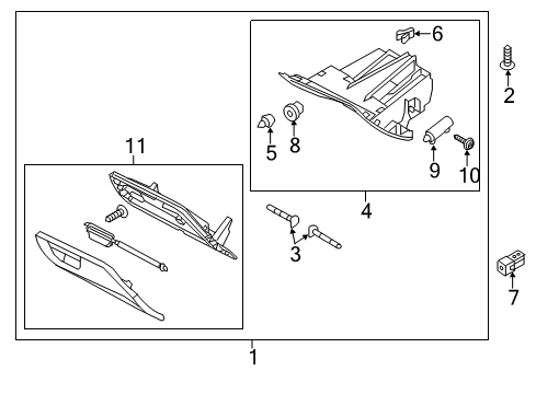 2018 Ford Focus Glove Box Diagram 1 - Thumbnail