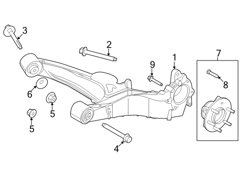 2023 Ford F-150 Lightning Rear Suspension Diagram