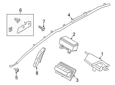 2018 Lincoln MKC Module - Air Bag Diagram for EJ7Z-78611D10-AG