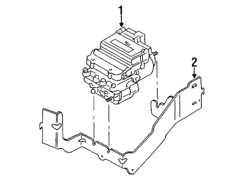 1998 Ford Contour Anti-Lock Brakes Diagram