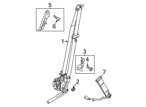 2020 Ford Explorer Seat Belt Diagram