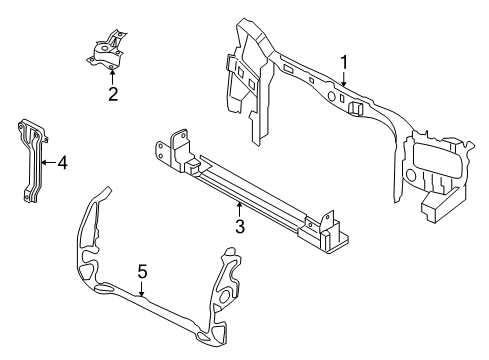 2007 Mercury Mariner Radiator Support Diagram