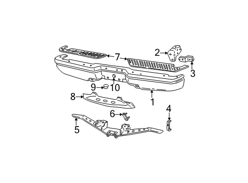 1997 Ford F-150 Nut - Adjusting Screw Diagram for -N620482-S301