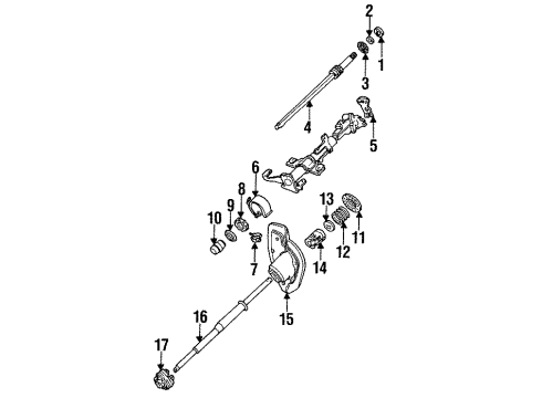 1993 Mercury Cougar Retainer Diagram for DOAZ-3C610-B