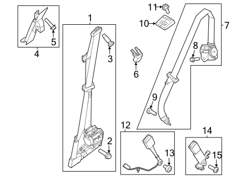 2023 Ford F-250 Super Duty Screw Diagram for -W504775-S437M