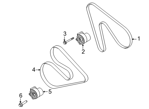 2020 Ford Transit-350 Belts & Pulleys Diagram 3 - Thumbnail