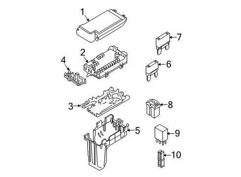 2009 Ford Edge Fuse & Relay Diagram 1 - Thumbnail