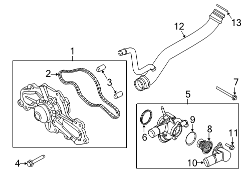 2019 Ford Police Interceptor Utility Water Pump Diagram