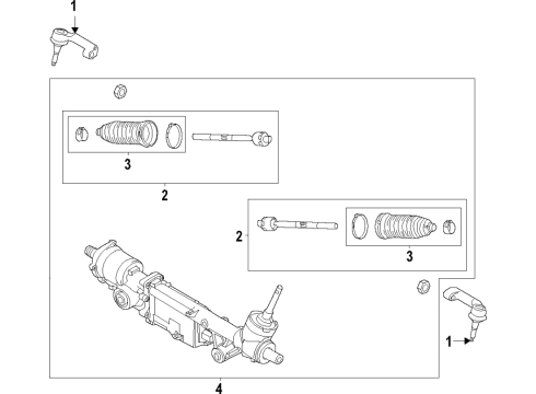 2021 Ford F-150 Steering Column & Wheel, Steering Gear & Linkage Diagram