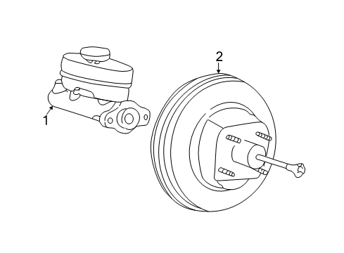 1997 Ford E-350 Econoline Cylinder Assy - Master Diagram for F7UZ-2140-DE