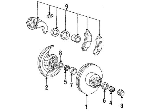 1995 Ford Ranger Front Brakes Diagram