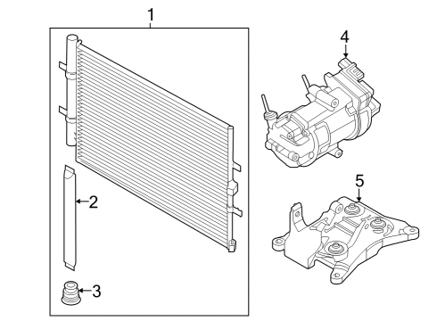 2023 Ford E-Transit A/C Compressor Diagram