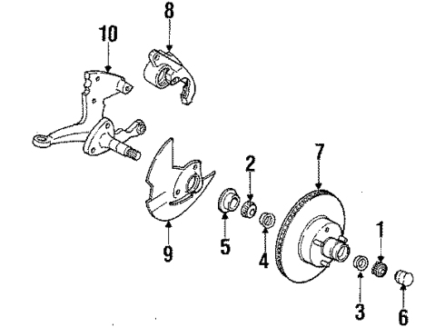 1984 Ford Mustang Front Brakes Diagram