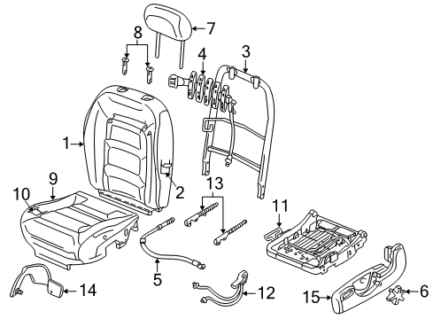 2004 Ford Explorer Sport Trac Pad Diagram for 4L2Z-7864810-AA