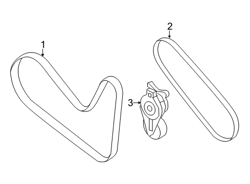 2007 Ford Edge Belts & Pulleys Diagram