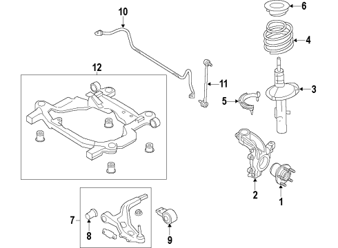 2014 Lincoln MKT Bush Diagram for DA8Z-5484-A