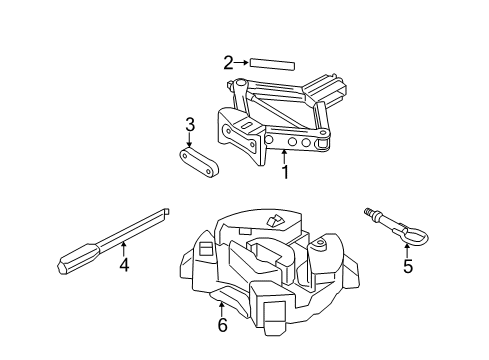 2015 Lincoln MKC Jack & Components Diagram