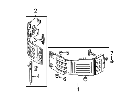 2012 Ford F-150 Exterior Trim - Pick Up Box Diagram