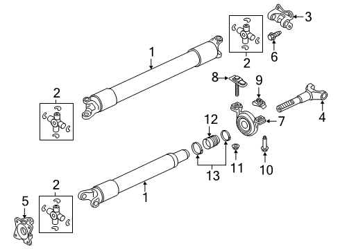 2018 Lincoln Navigator Drive Shaft - Rear Diagram