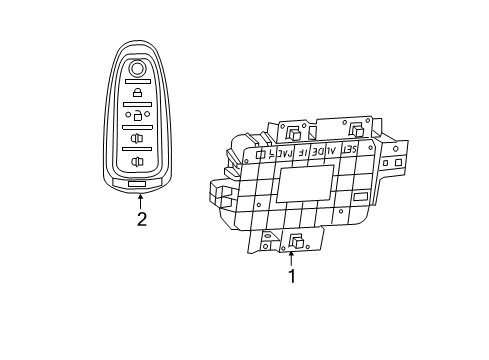 2013 Ford Flex Anti-Theft Components Diagram