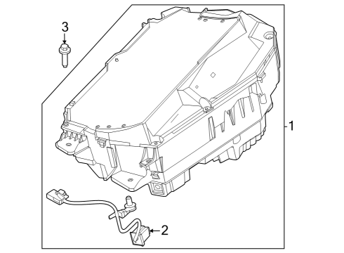 2024 Ford F-250 Super Duty Head-Up Display Components Diagram