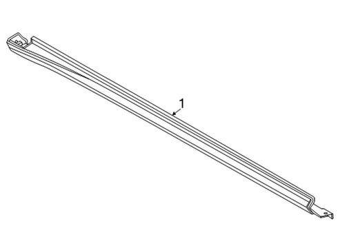 2023 Ford Maverick Exterior Trim - Pillars Diagram