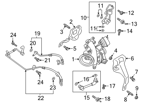 2022 Ford Escape Turbocharger Diagram 1 - Thumbnail