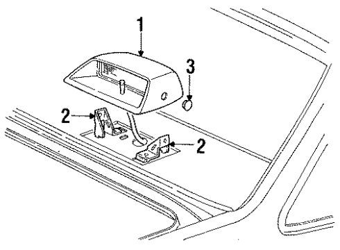 1990 Ford Tempo High Mount Lamps Diagram