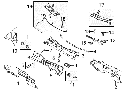 2020 Ford F-250 Super Duty Stud Diagram for -W718362-S900