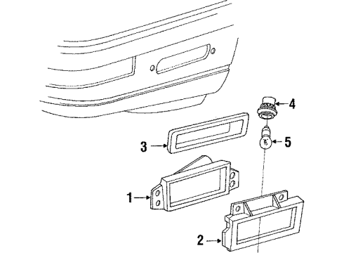 1990 Ford Thunderbird Corner Lamps Diagram