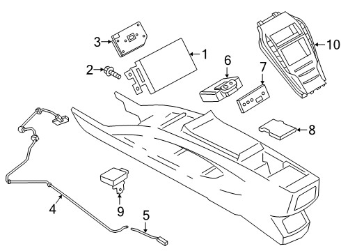 2020 Lincoln MKZ A/C & Heater Control Units Diagram