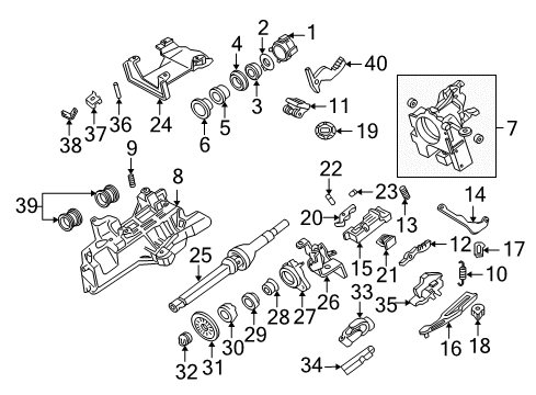 2007 Mercury Monterey Housing & Components Diagram