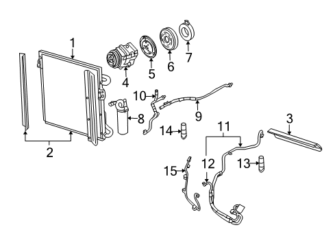 2003 Ford Escape Air Conditioner Diagram 1 - Thumbnail