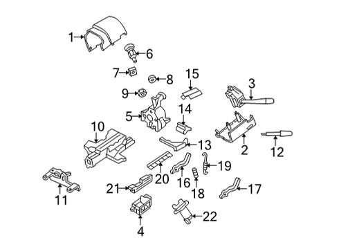 2018 Ford E-350 Super Duty Switch Assembly - Headlamps Diagram for 9C2Z-11654-AA