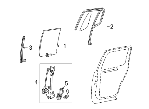 2007 Ford Explorer Sport Trac Rear Door Diagram 2 - Thumbnail