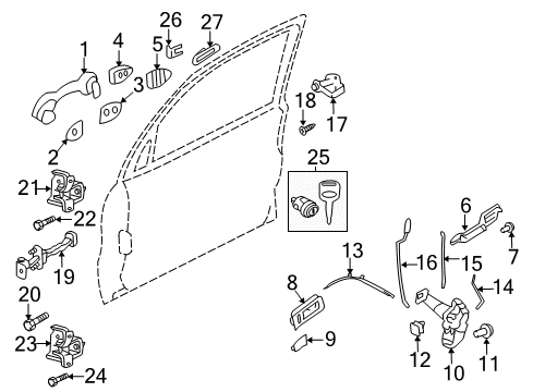 2012 Ford Escape Front Door Diagram 6 - Thumbnail