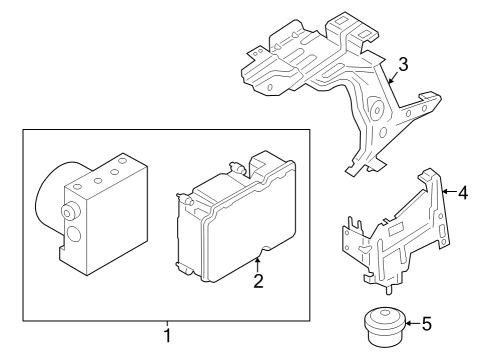 2022 Ford E-Transit ABS Components Diagram