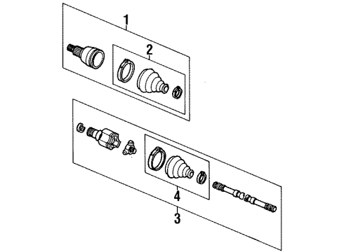 1999 Lincoln Continental Boot Diagram for F5DZ3A331AA